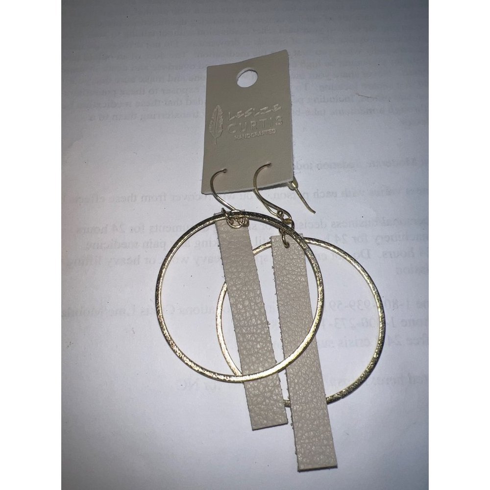 Leslie Curtis Leather Earrings